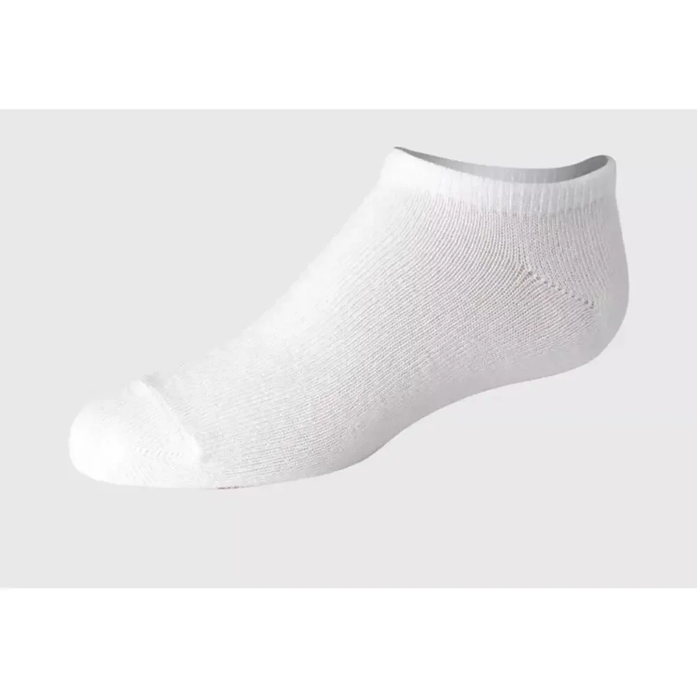 Hanes Girls 20 Pair White No Show Socks Size 10.5 To 4 Lightweight And Soft New